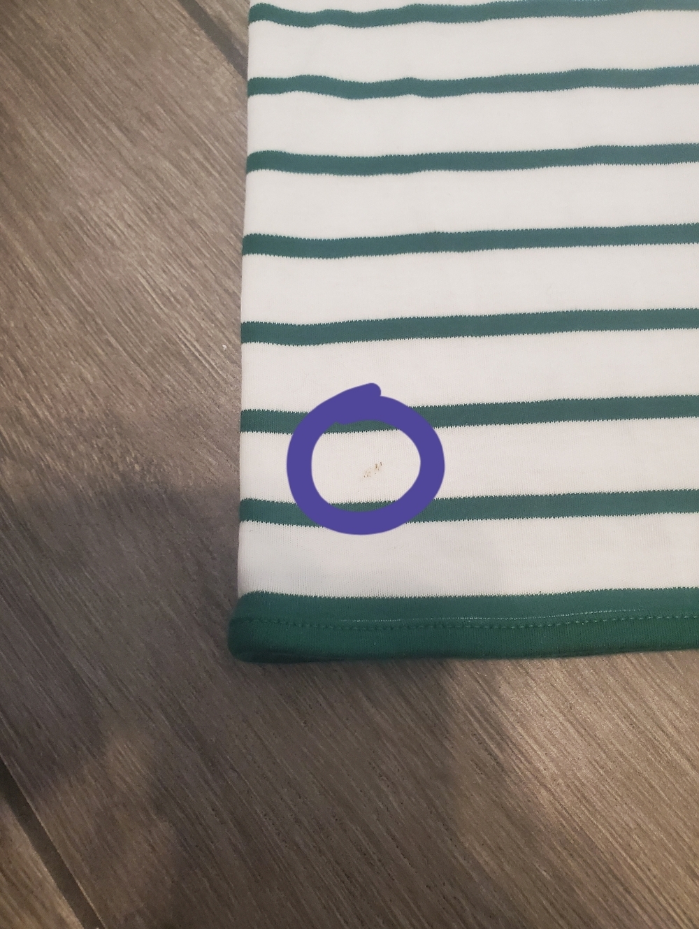 LAKE women's 100% pima cotton green white striped short sleeve pajama set size S - Picture 12 of 13
